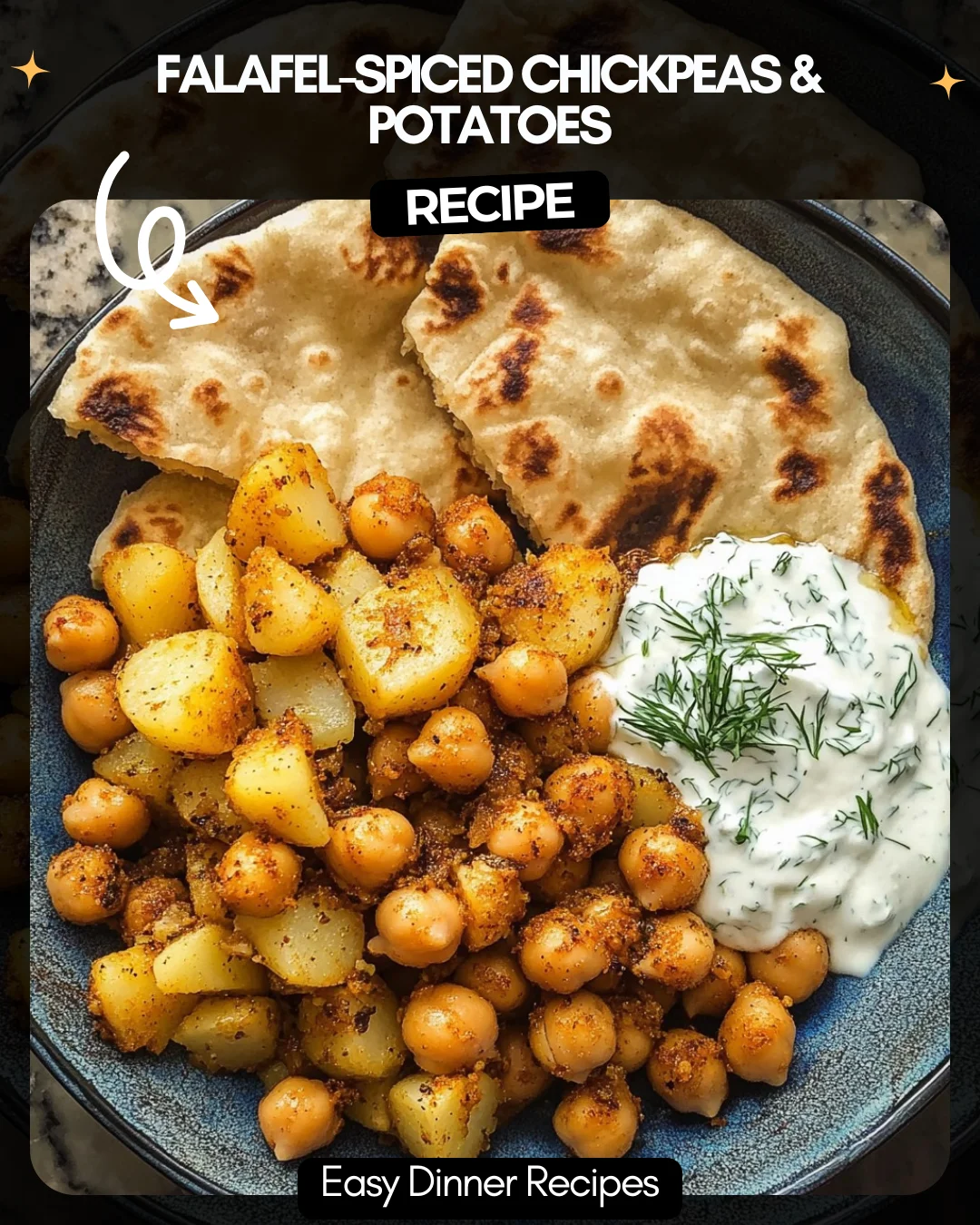 Falafel-Spiced Chickpeas & Potatoes