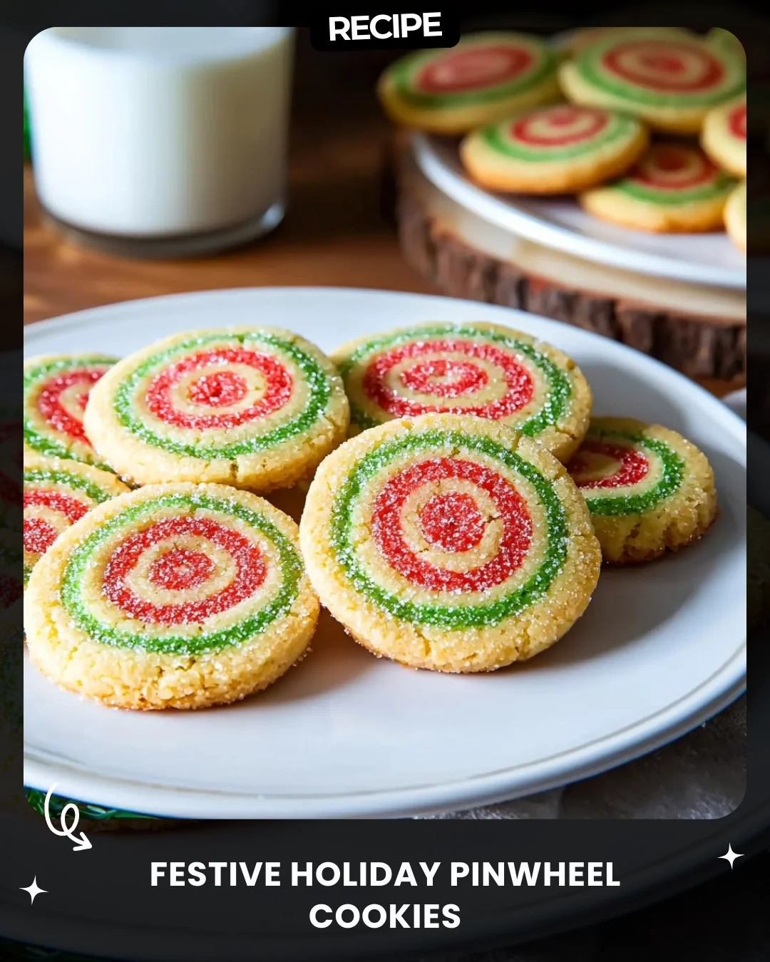 Festive Holiday Pinwheel Cookies