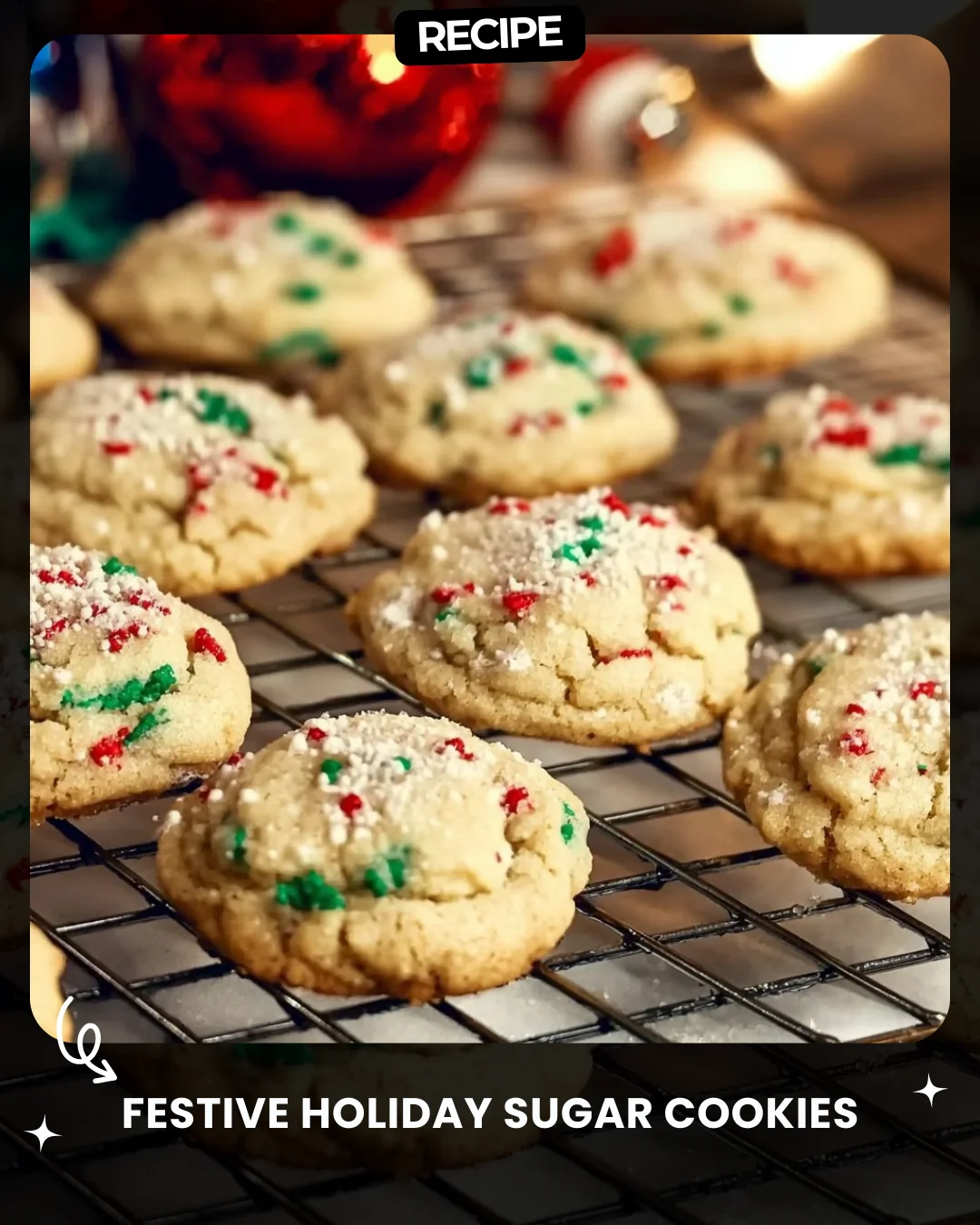 Festive Holiday Sugar Cookies