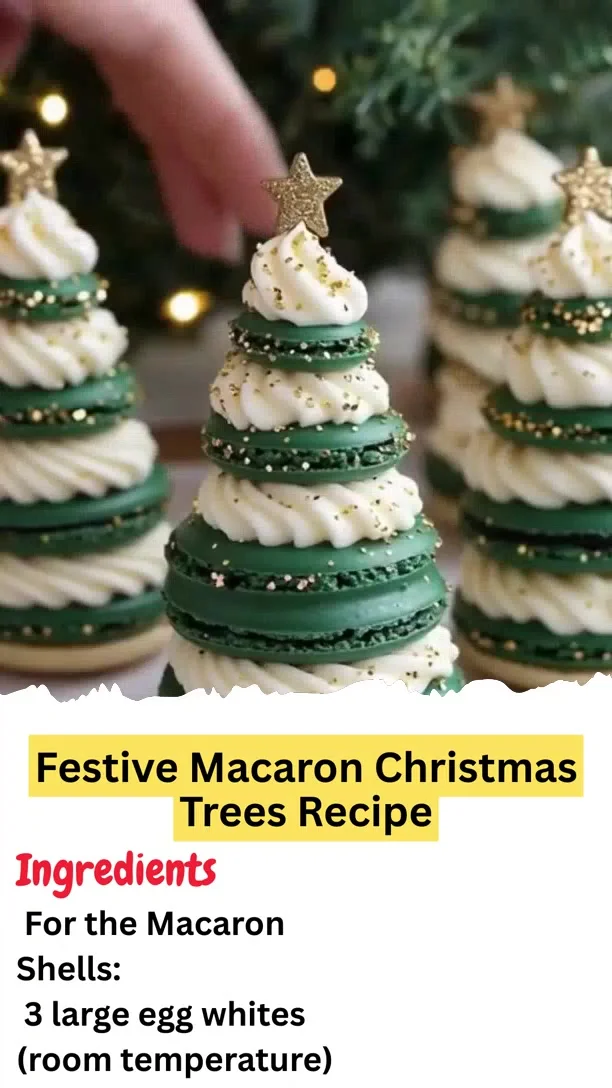 Festive Macaron Christmas Trees Recipe