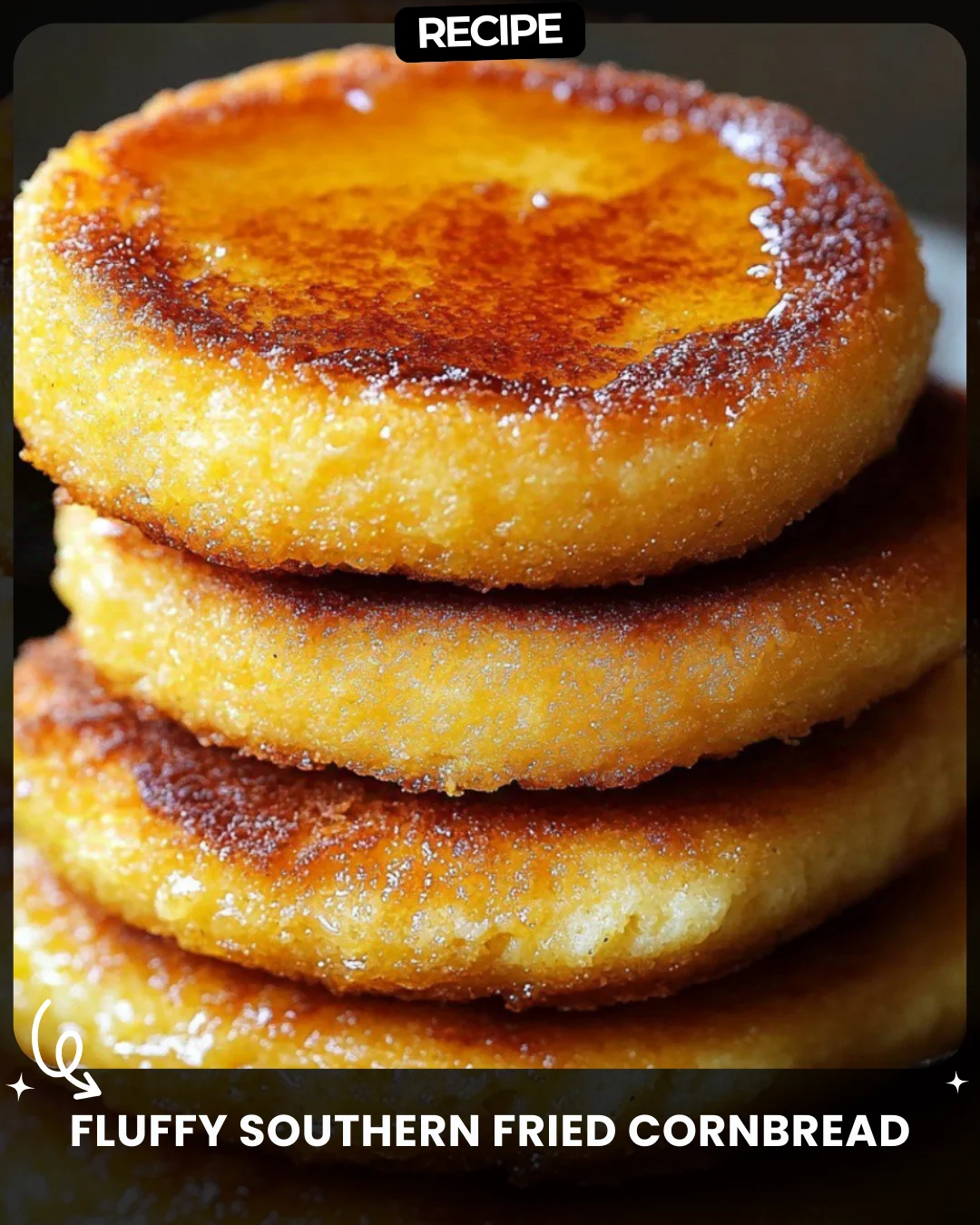 Fluffy Southern Fried Cornbread