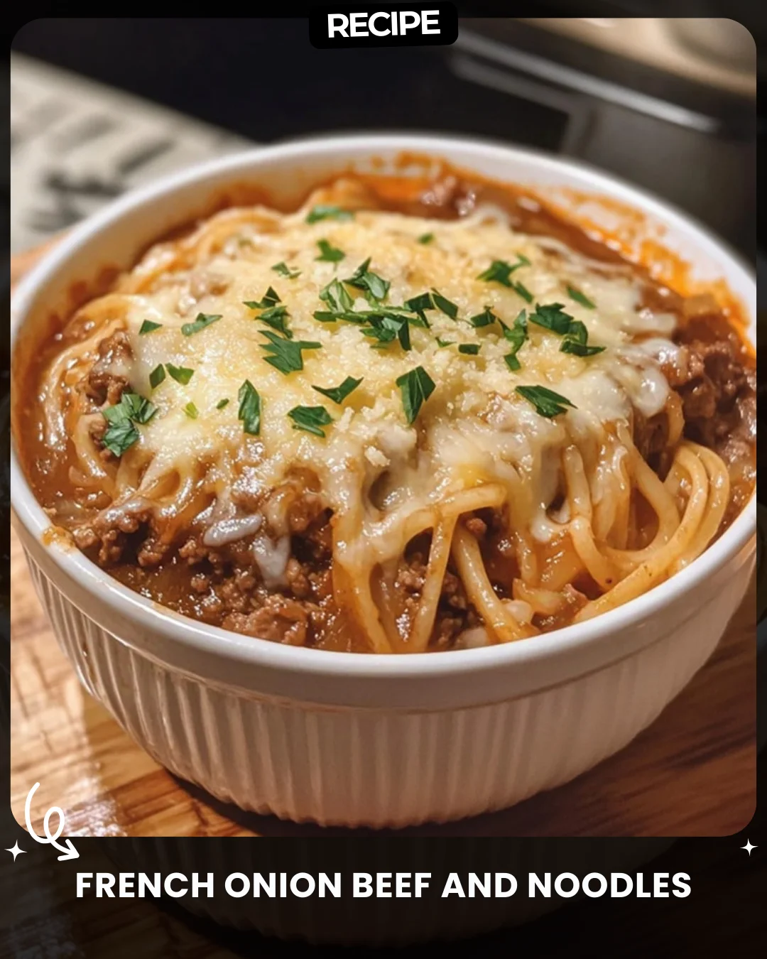 French Onion Beef and Noodles