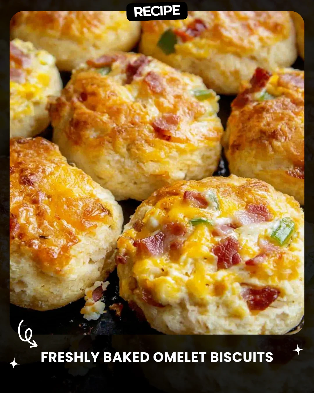 Freshly Baked Omelet Biscuits