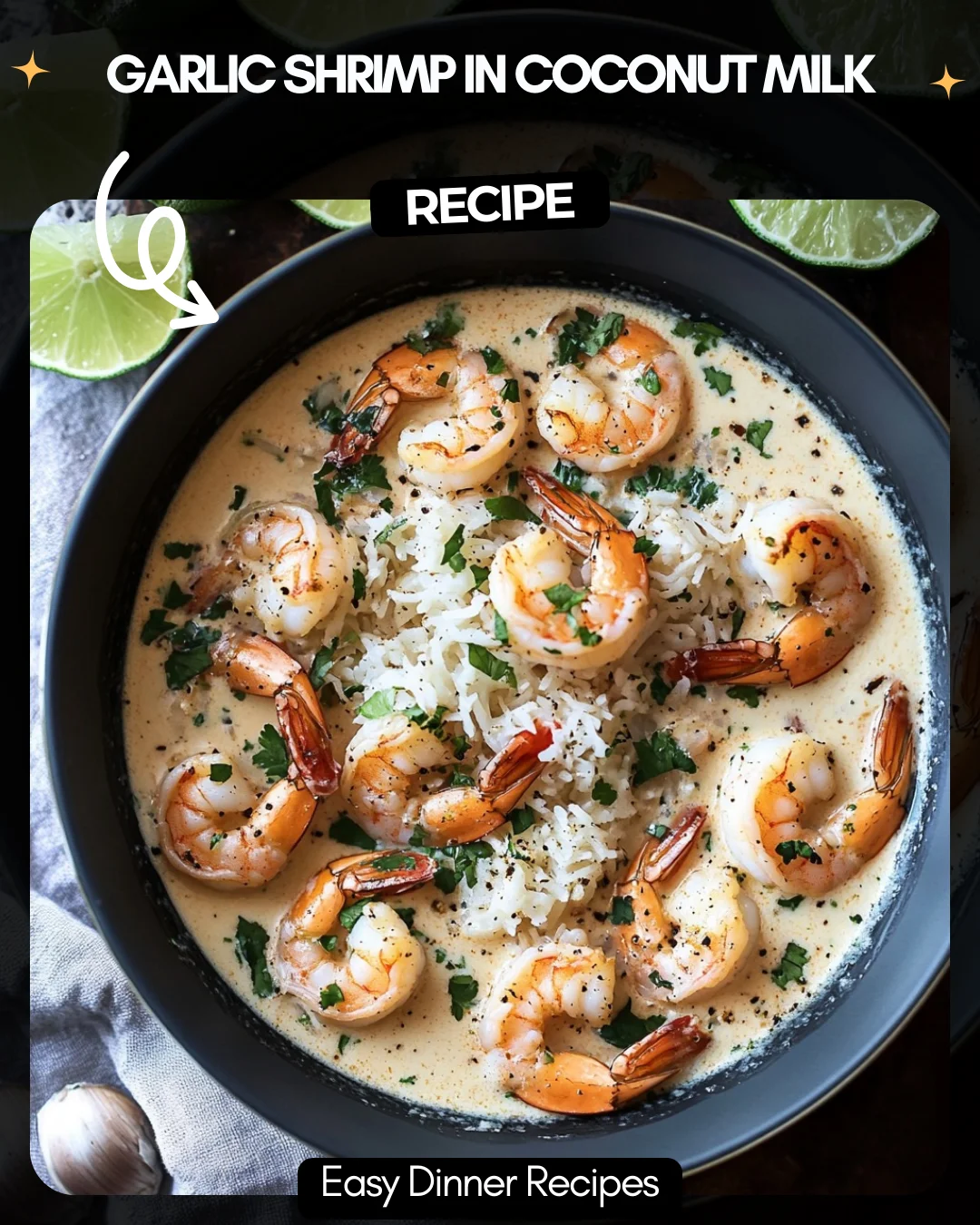 Garlic Shrimp in Coconut Milk