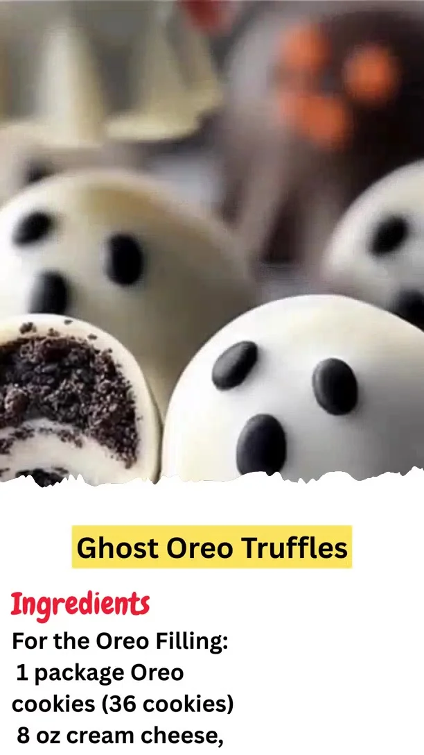Ghost Oreo Truffles