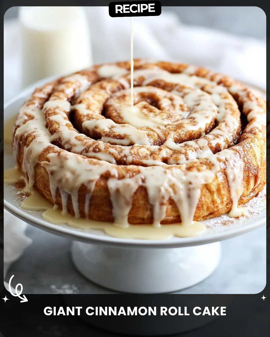 Giant Cinnamon Roll Cake
