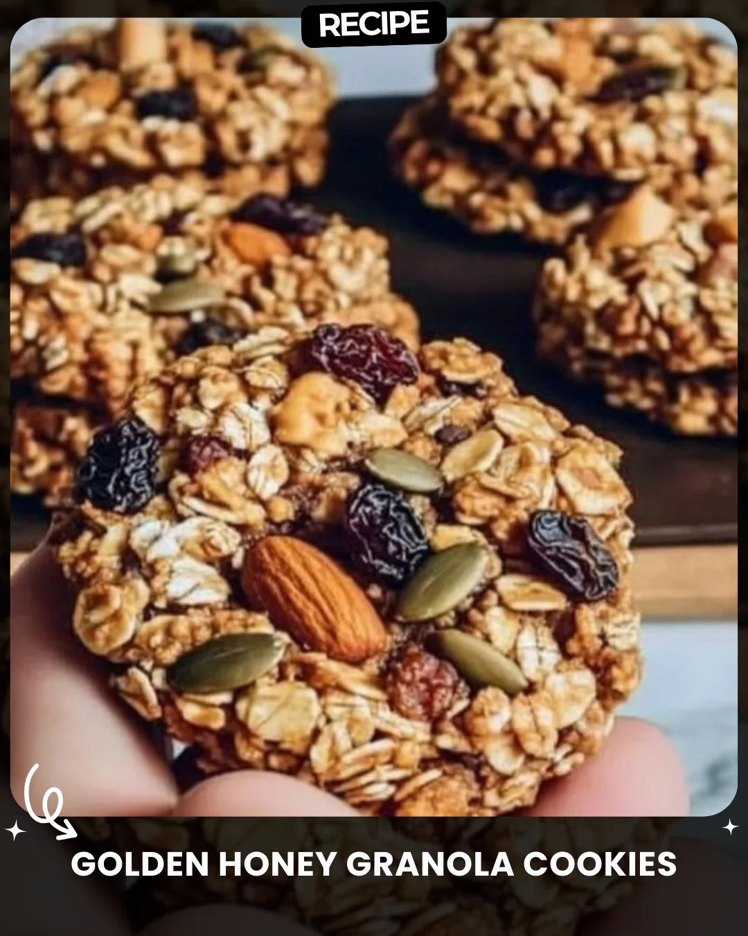 Golden Honey Granola Cookies
