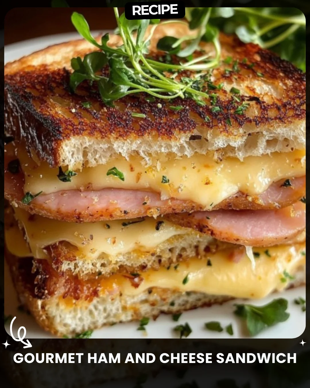 Gourmet Ham and Cheese Sandwich