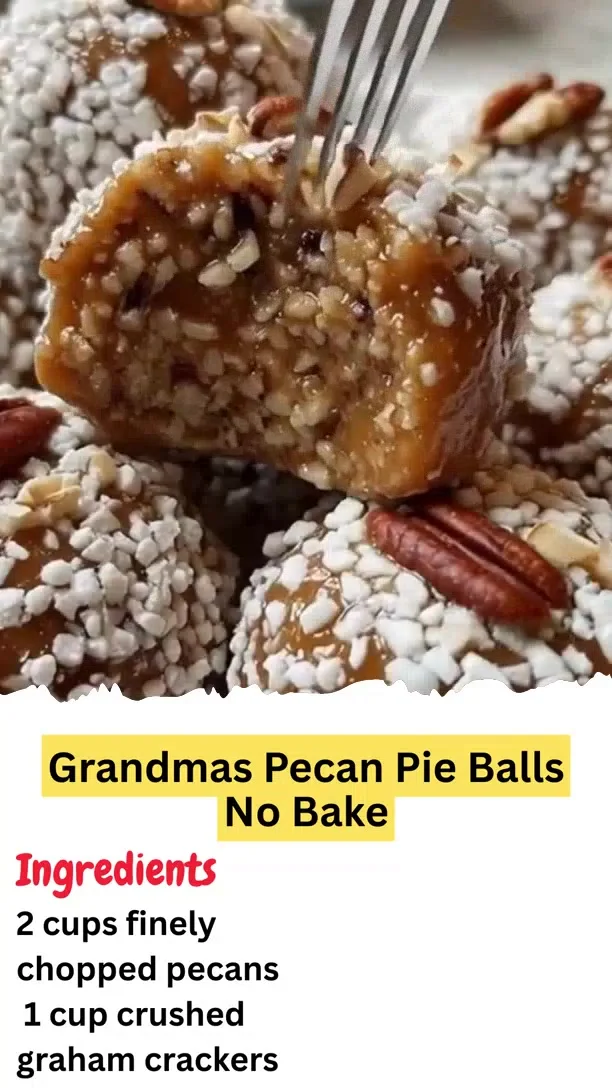 Grandmas Pecan Pie Balls No Bake