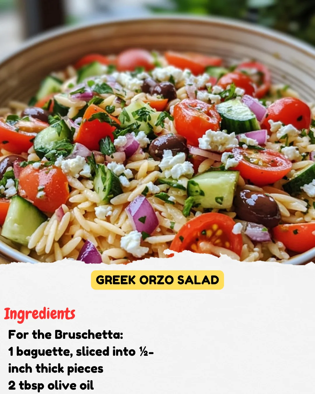 Greek Orzo Salad