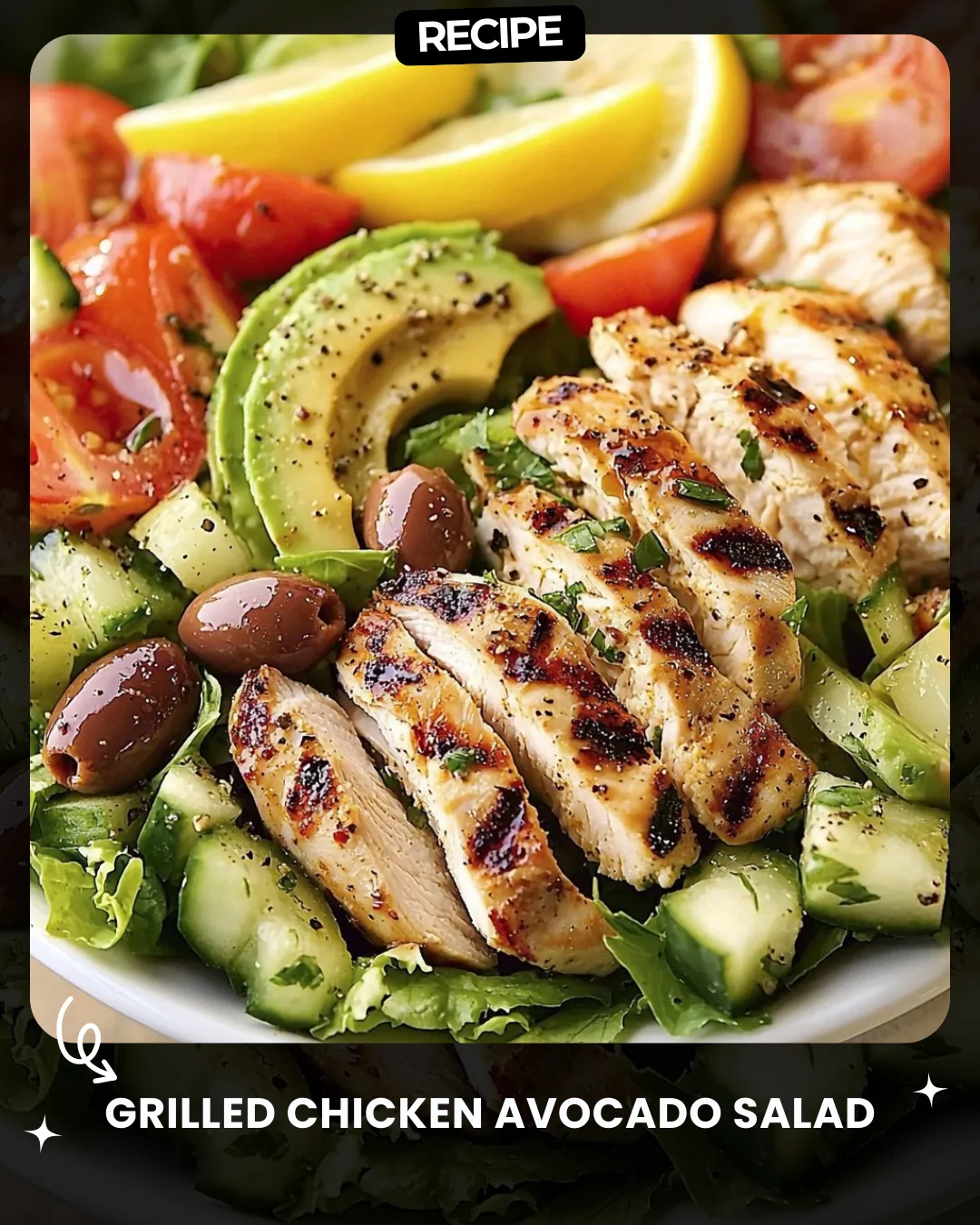 Grilled Chicken Avocado Salad
