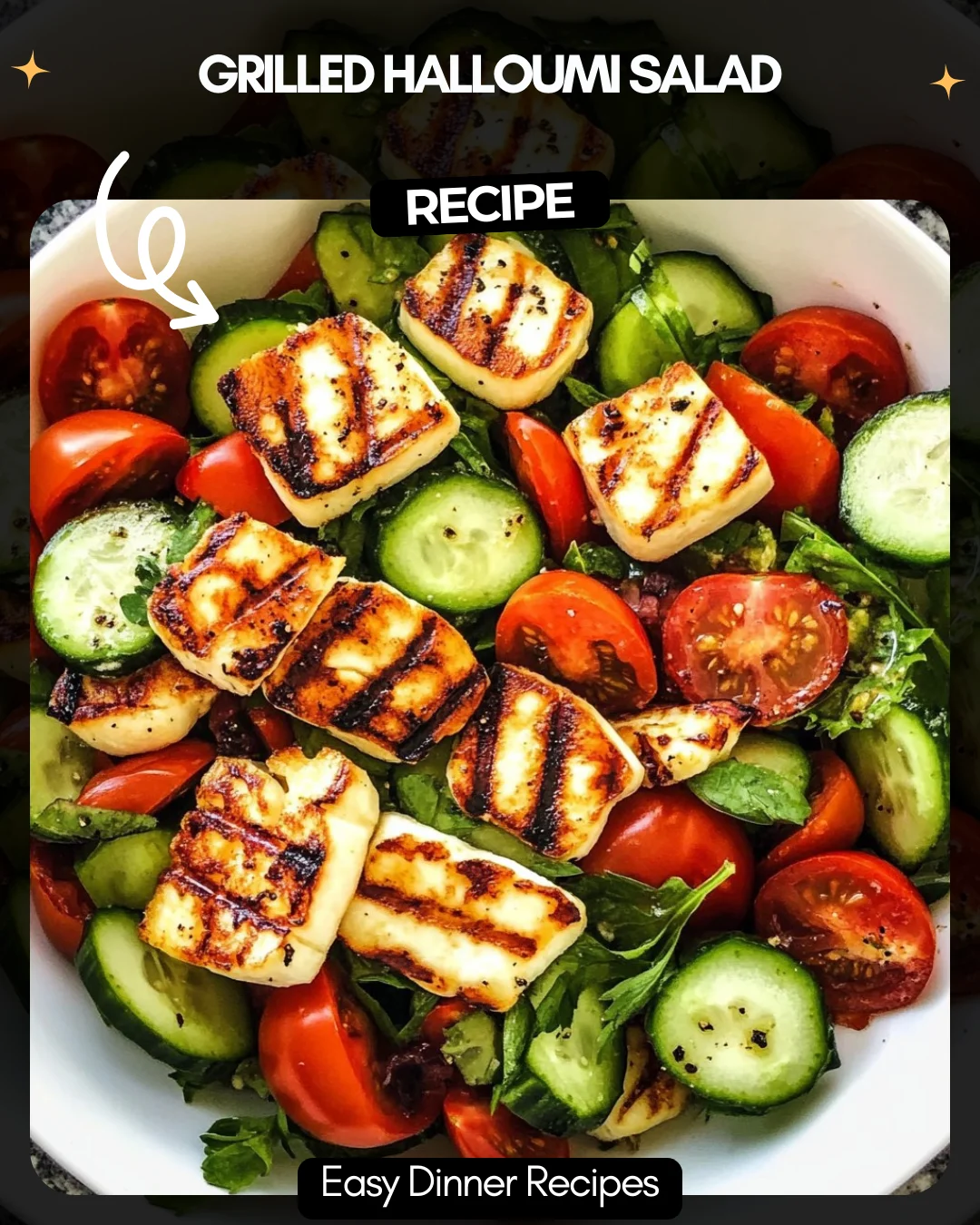 Grilled Halloumi Salad