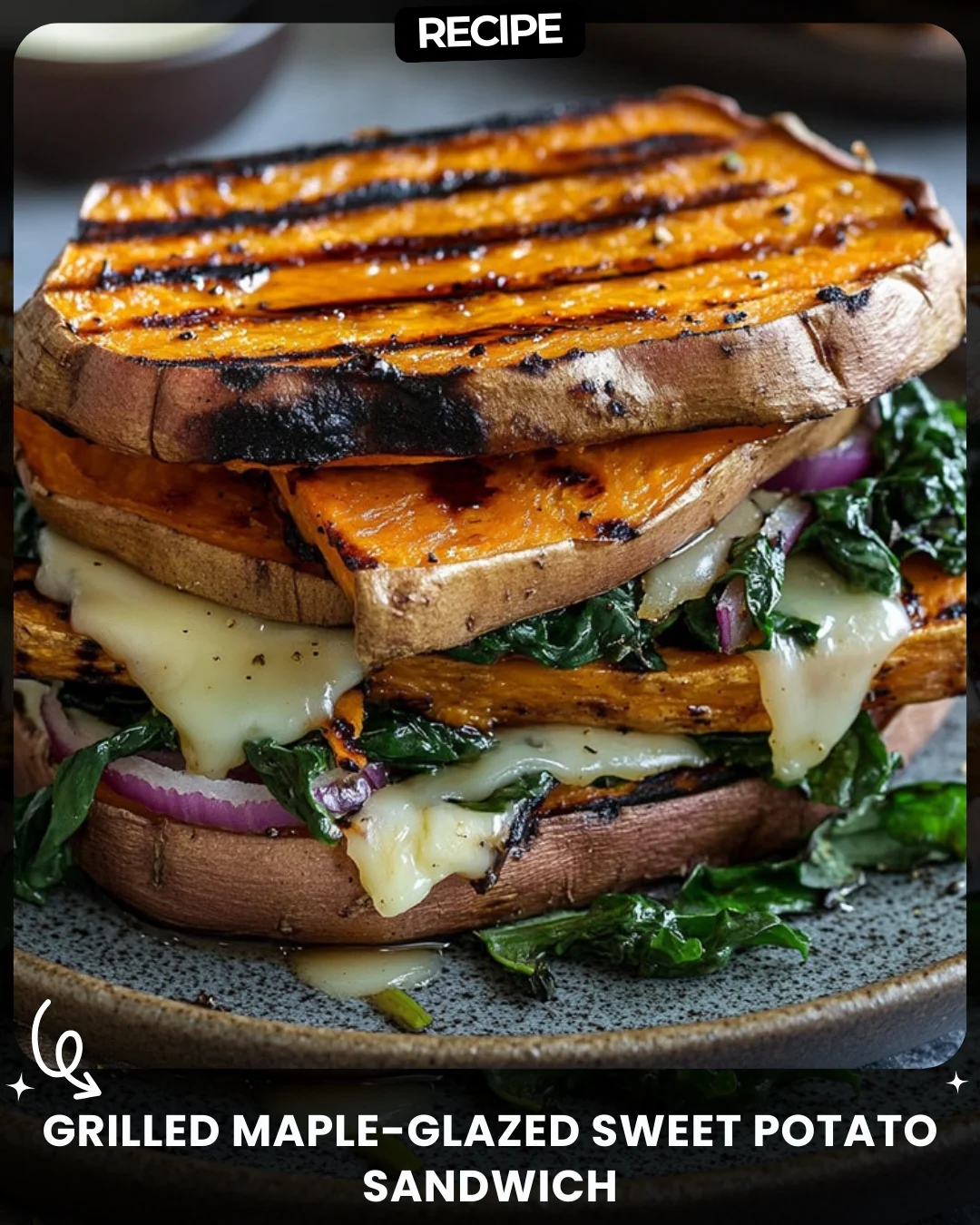 Grilled Maple-Glazed Sweet Potato Sandwich