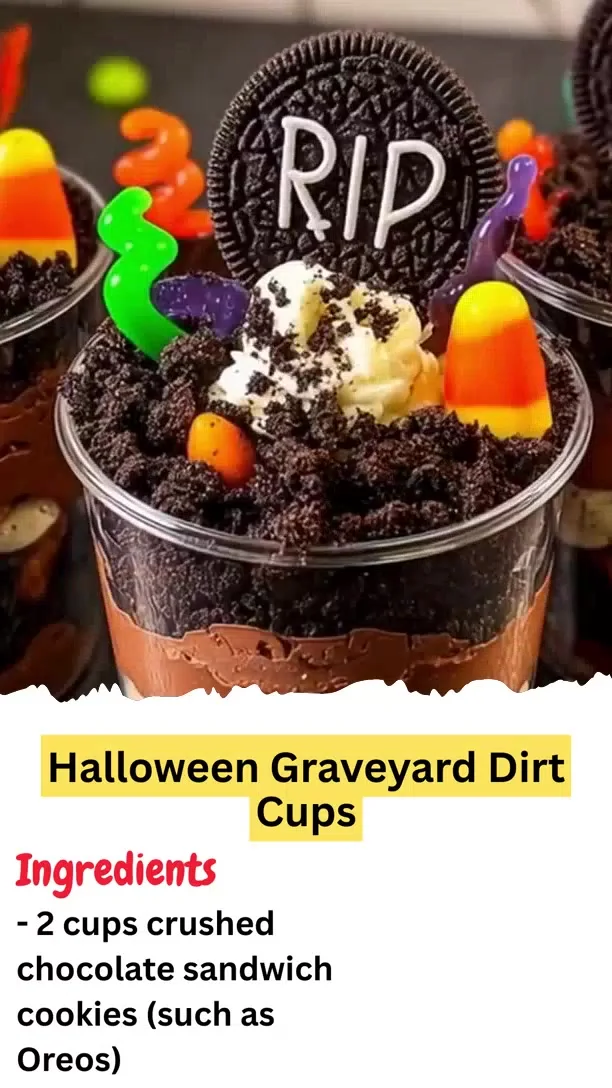 Halloween Graveyard Dirt Cups
