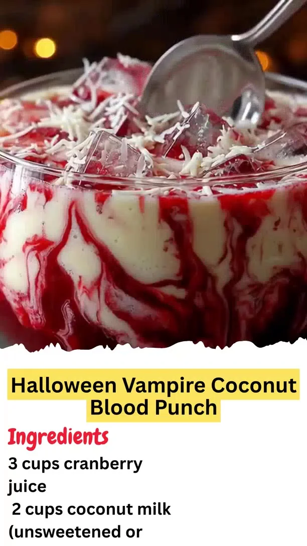 Halloween Vampire Coconut Blood Punch