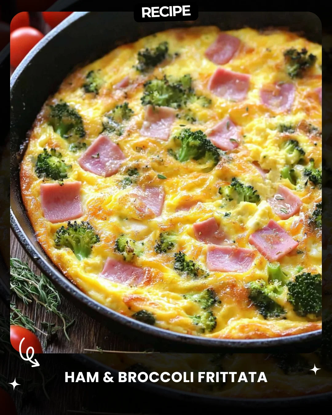 Ham & Broccoli Frittata