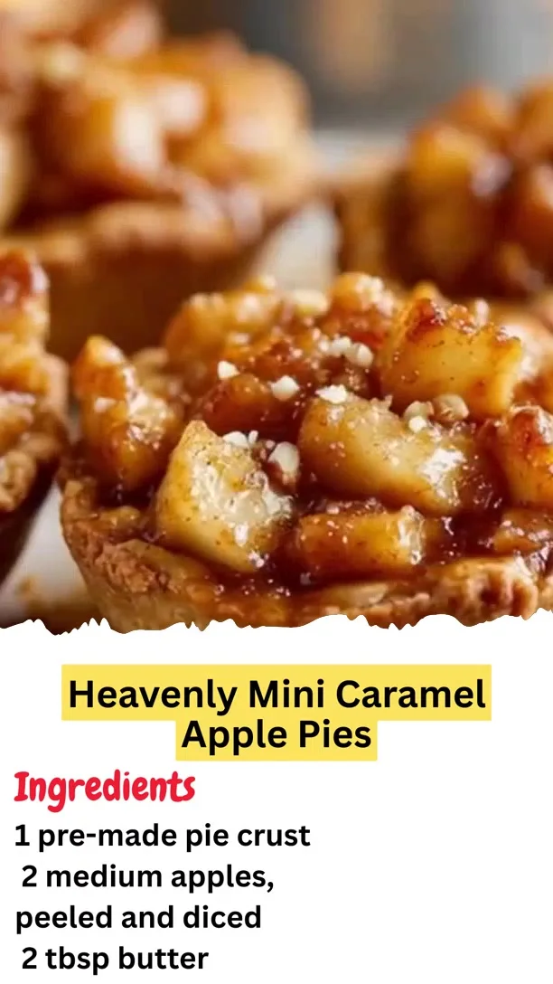 Heavenly Mini Caramel Apple Pies
