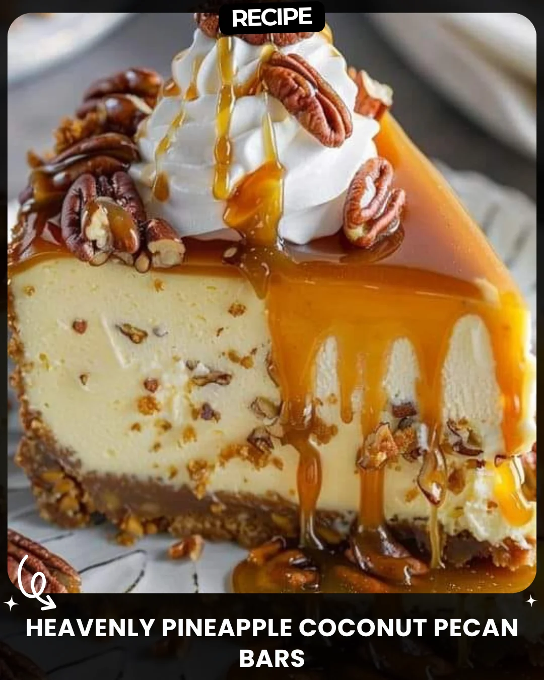 Heavenly Pineapple Coconut Pecan Bars