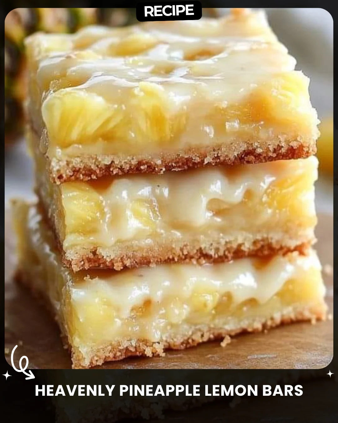 Heavenly Pineapple Lemon Bars