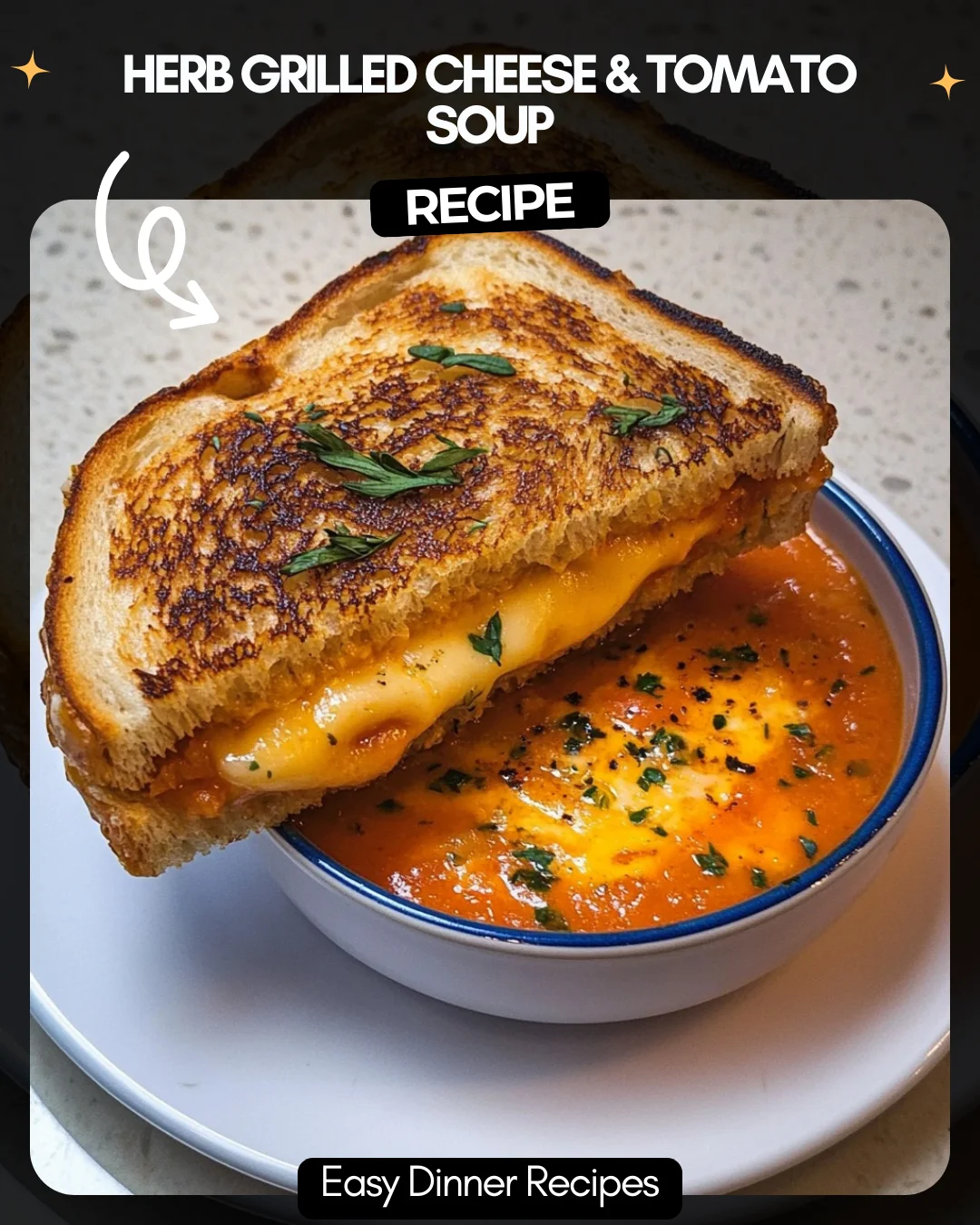 Herb Grilled Cheese & Tomato Soup