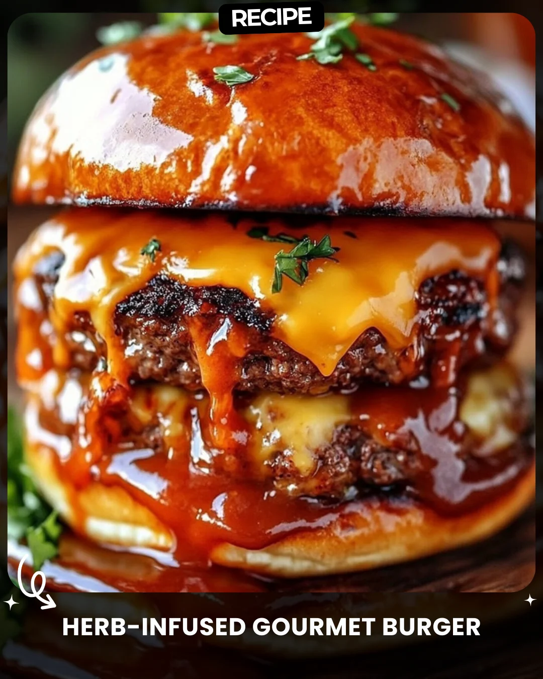 Herb-Infused Gourmet Burger