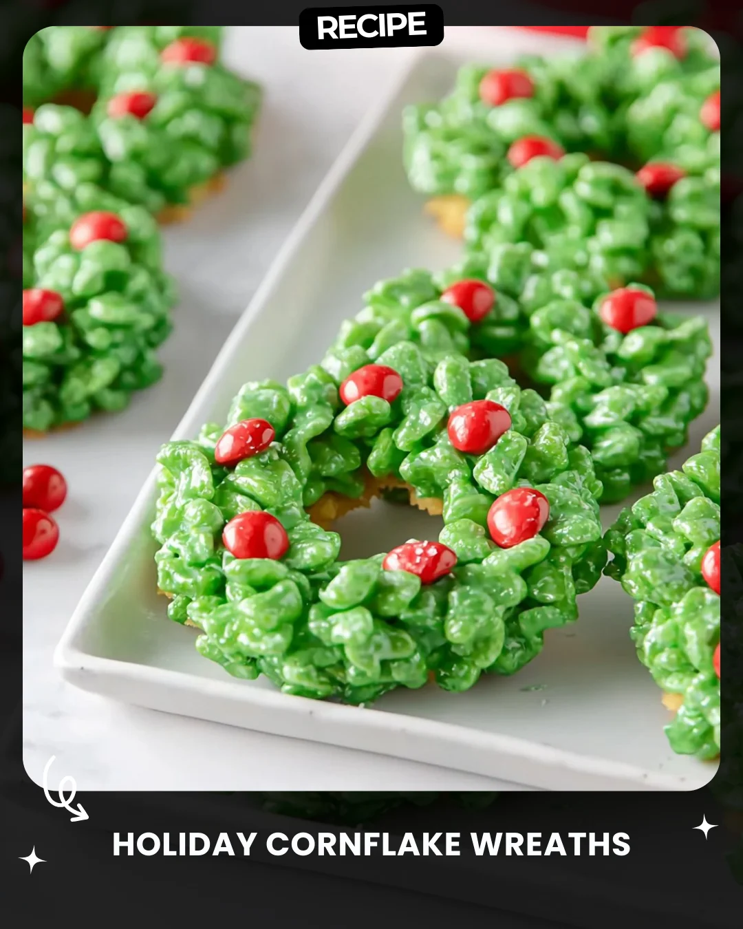 Holiday Cornflake Wreaths