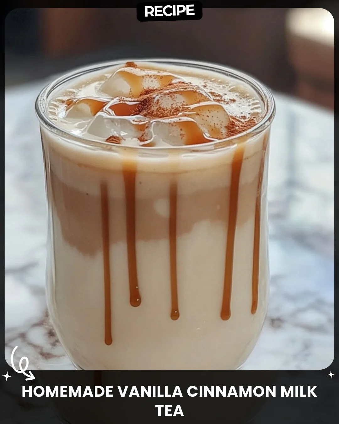 Homemade Vanilla Cinnamon Milk Tea