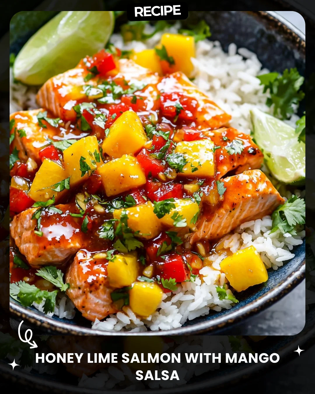Honey Lime Salmon with Mango Salsa