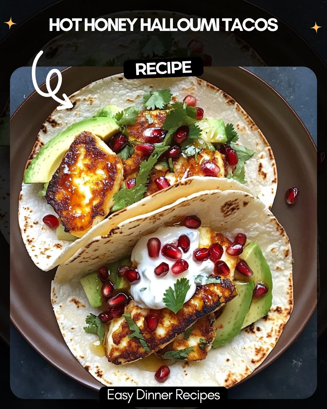 Hot Honey Halloumi Tacos