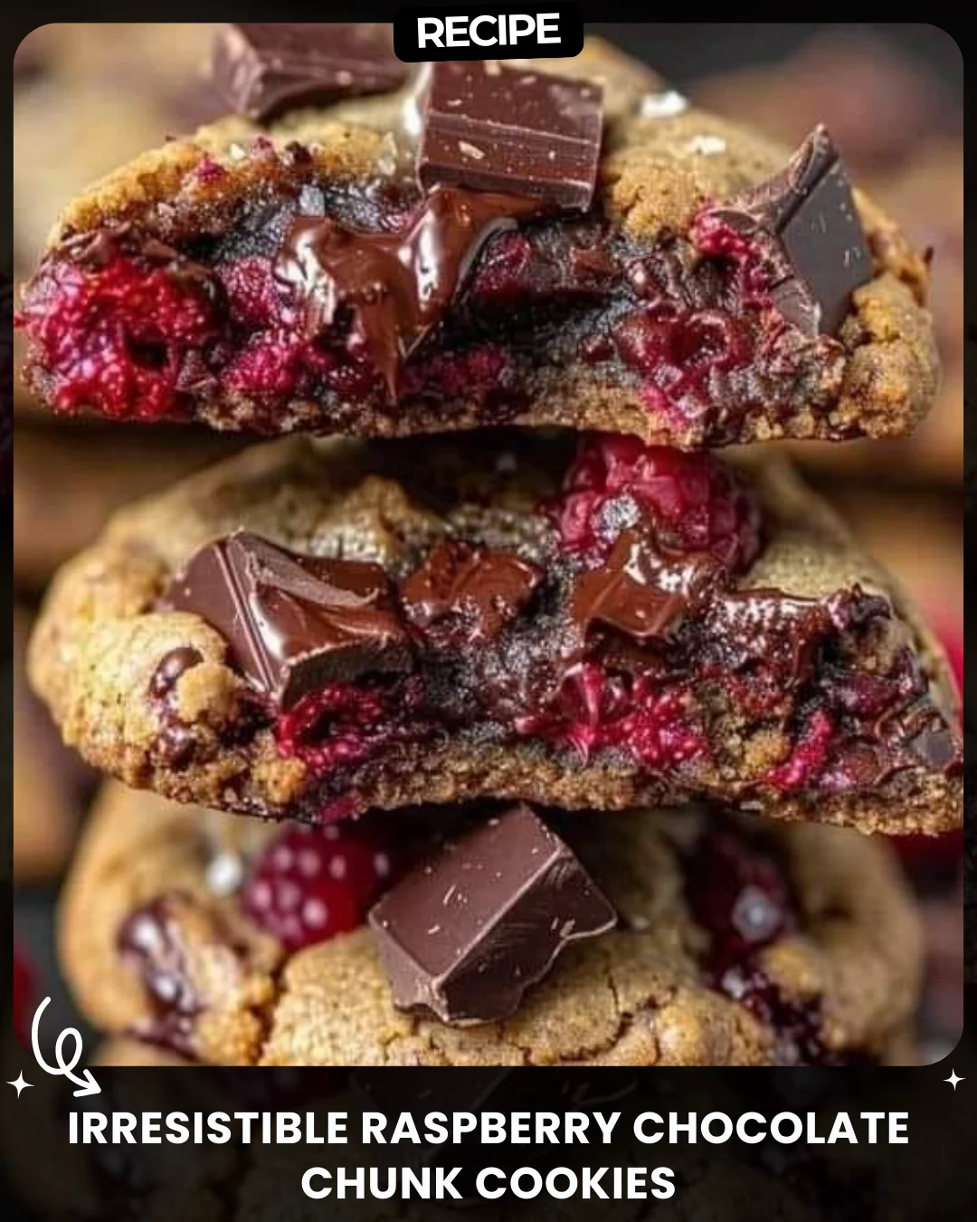 Irresistible Raspberry Chocolate Chunk Cookies