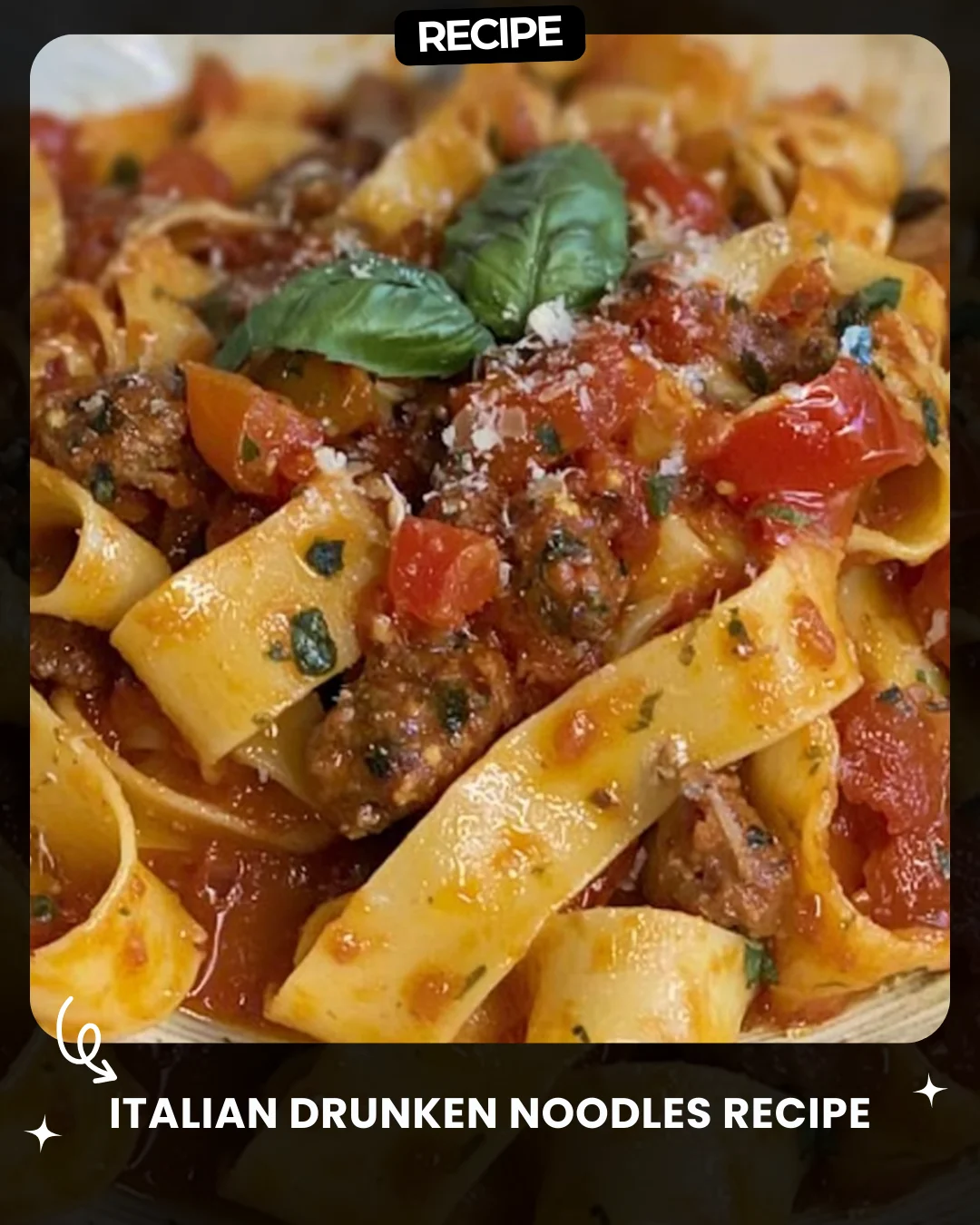 Italian Drunken Noodles Recipe