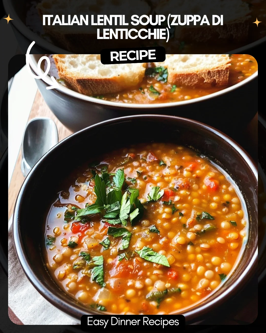 Italian Lentil Soup (Zuppa di Lenticchie)