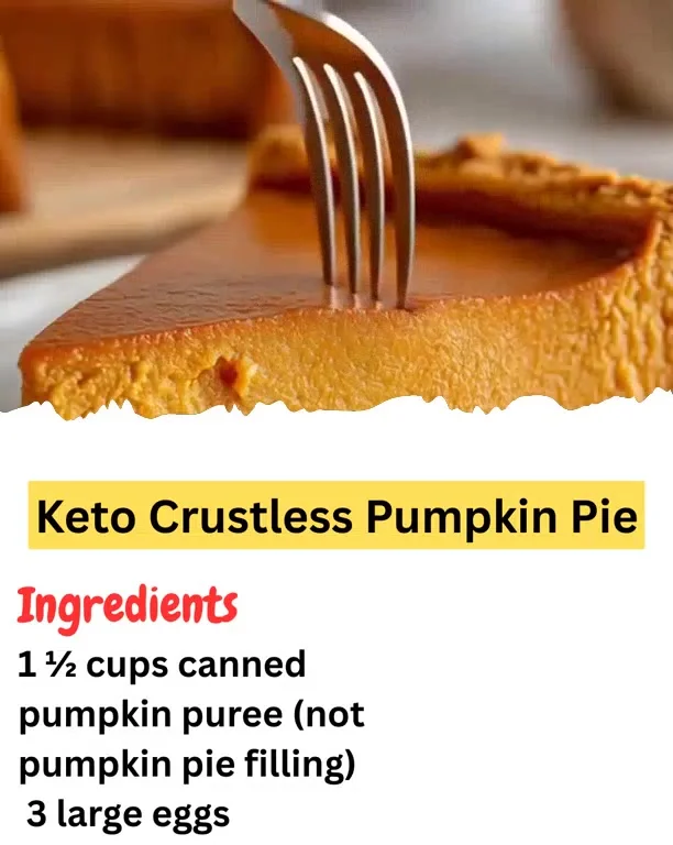 Keto Crustless Pumpkin Pie