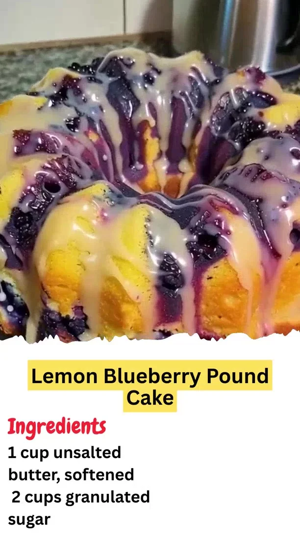 Lemon Blueberry Pound Cake