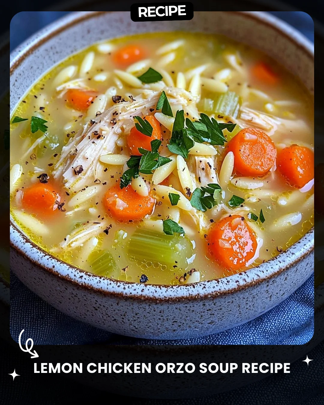 Lemon Chicken Orzo Soup Recipe