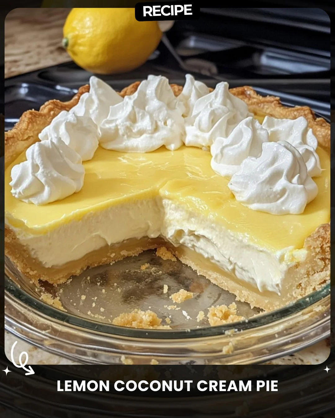 Lemon Coconut Cream Pie