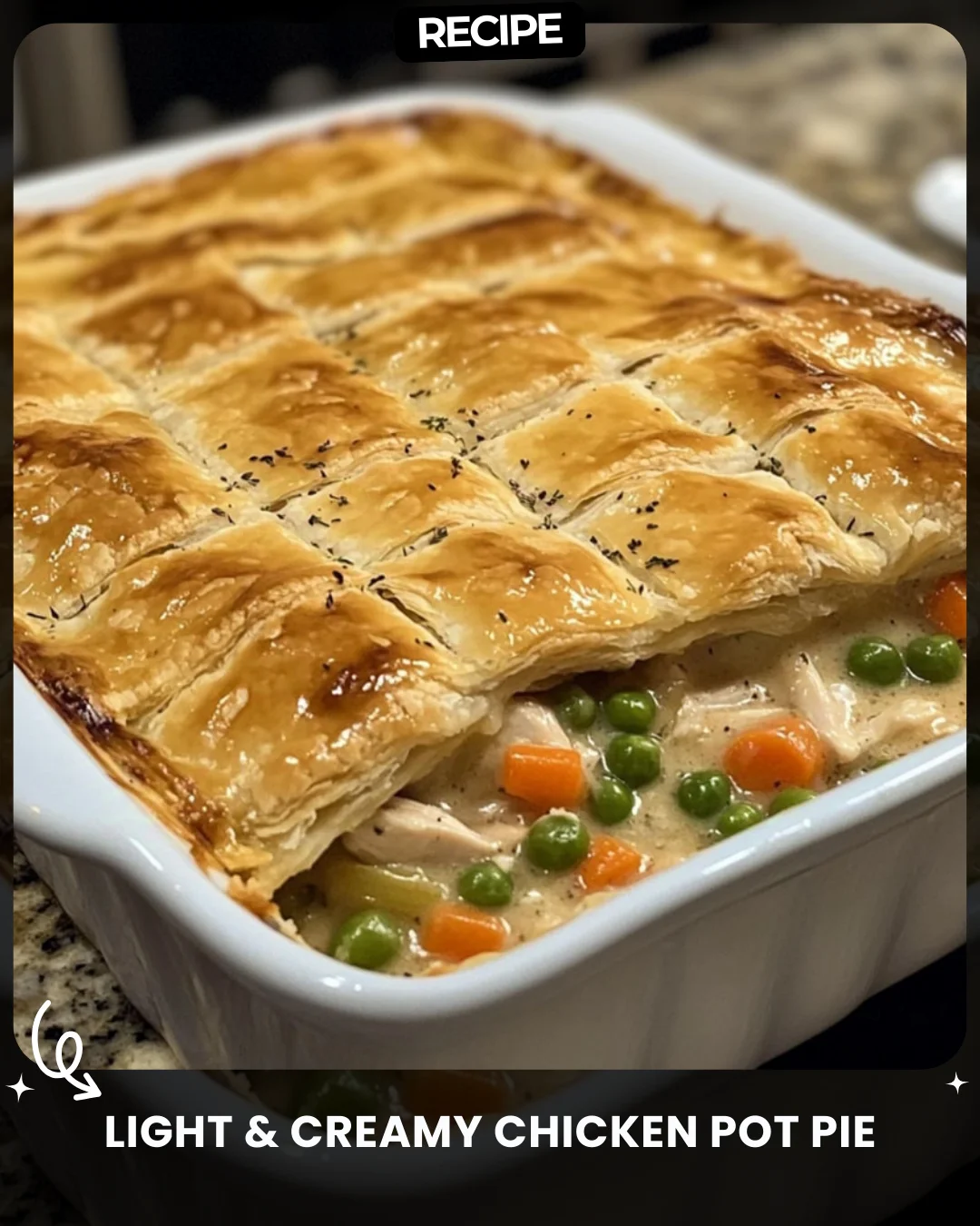 Light & Creamy Chicken Pot Pie