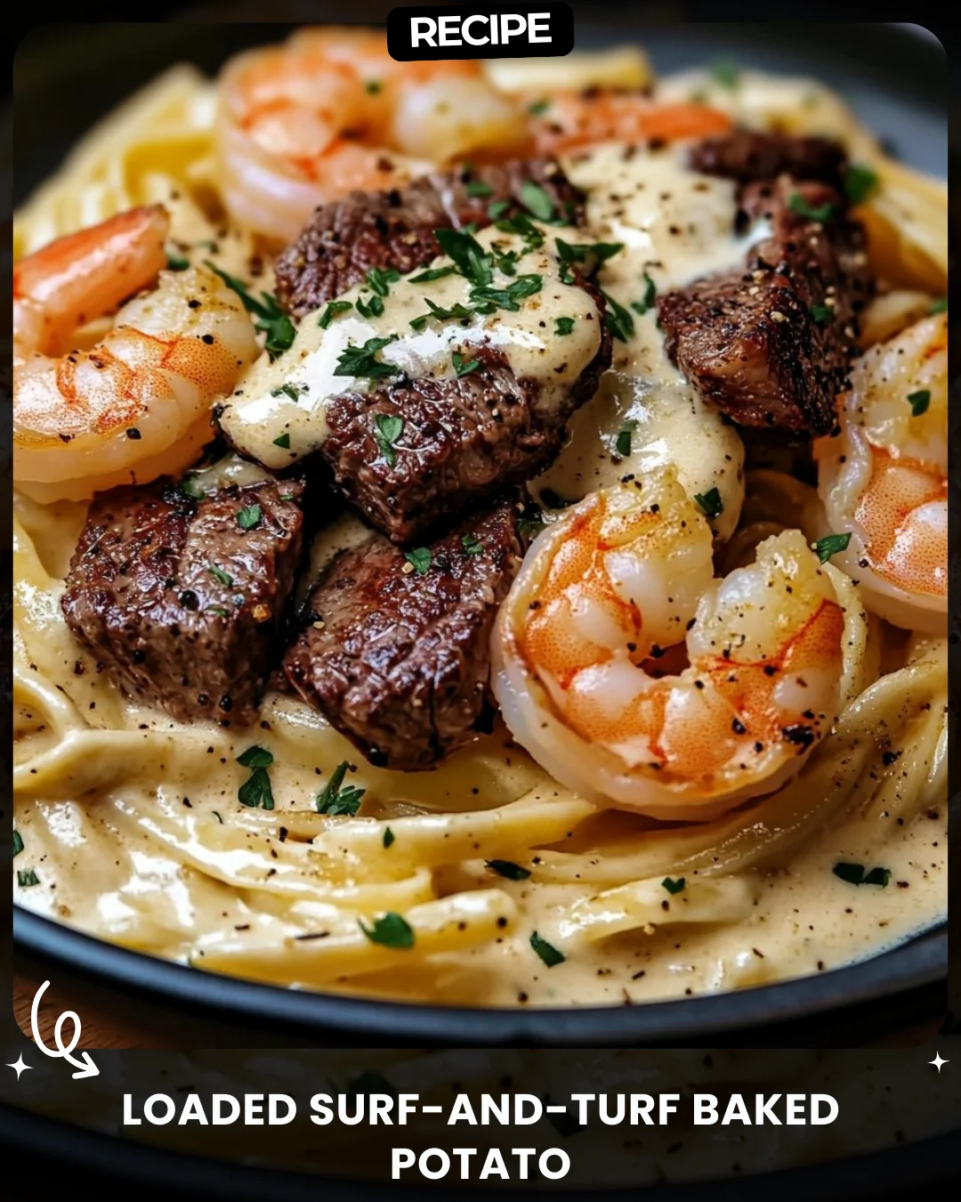 Loaded Surf-and-Turf Baked Potato