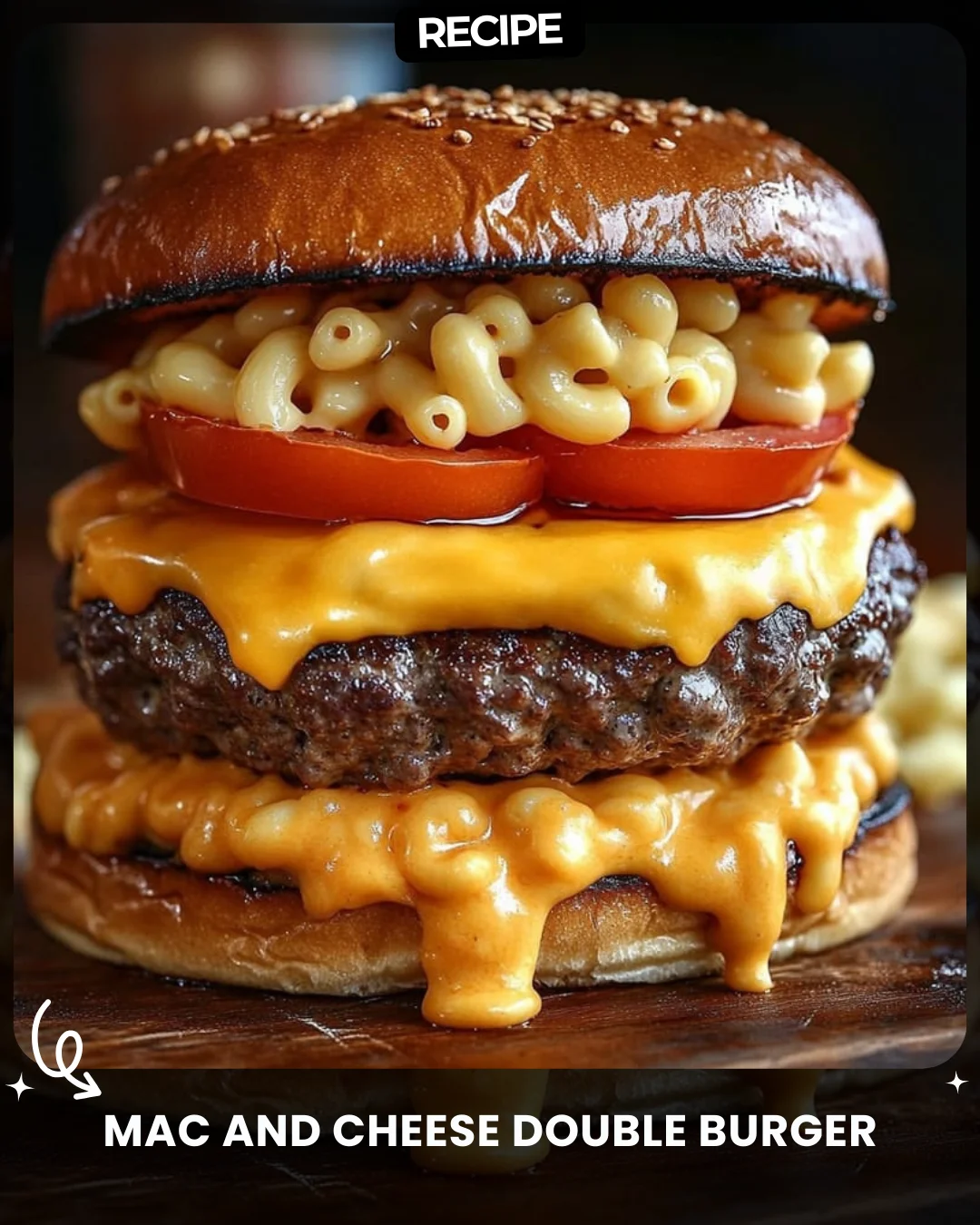 Mac and Cheese Double Burger