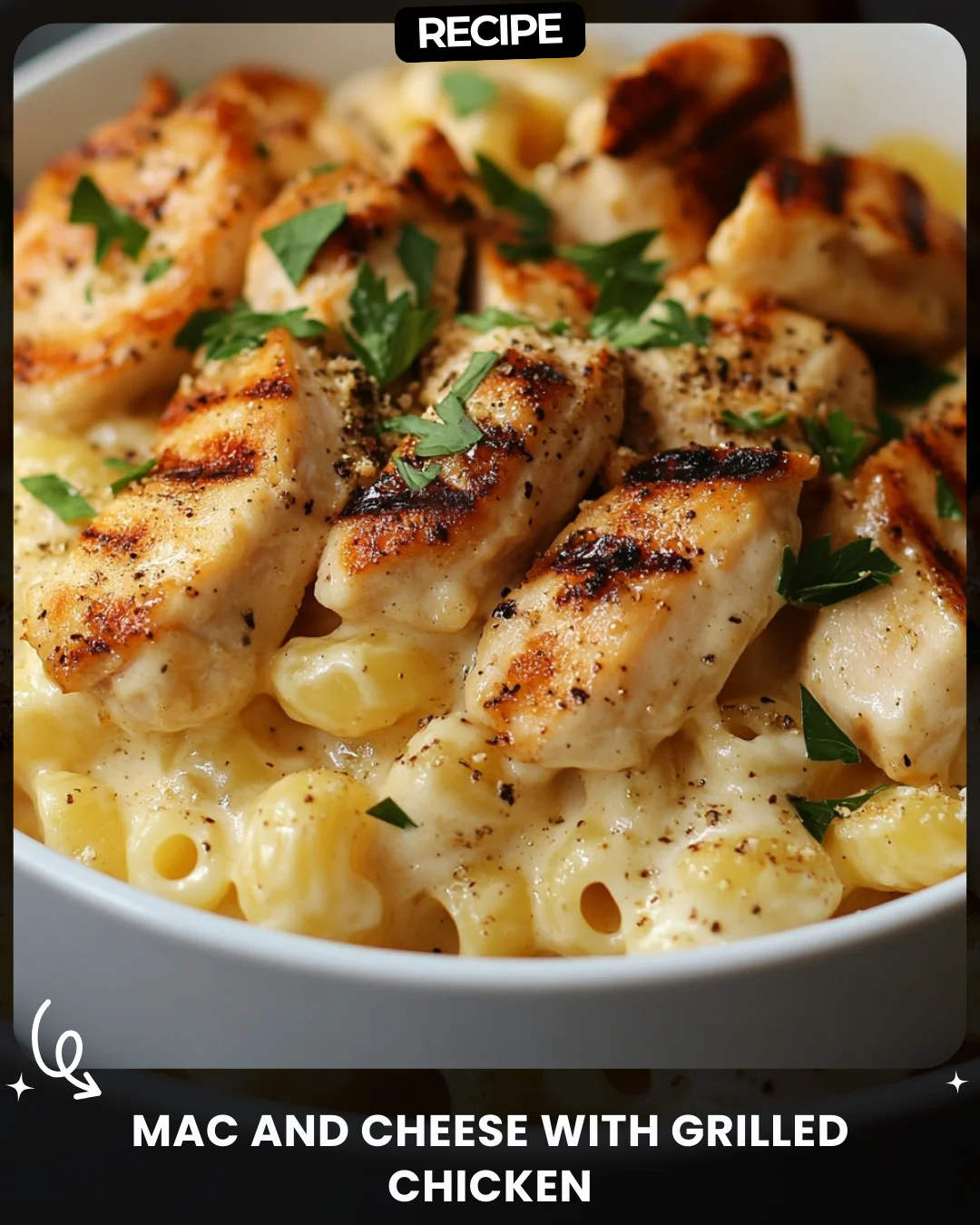 Mac and Cheese with Grilled Chicken