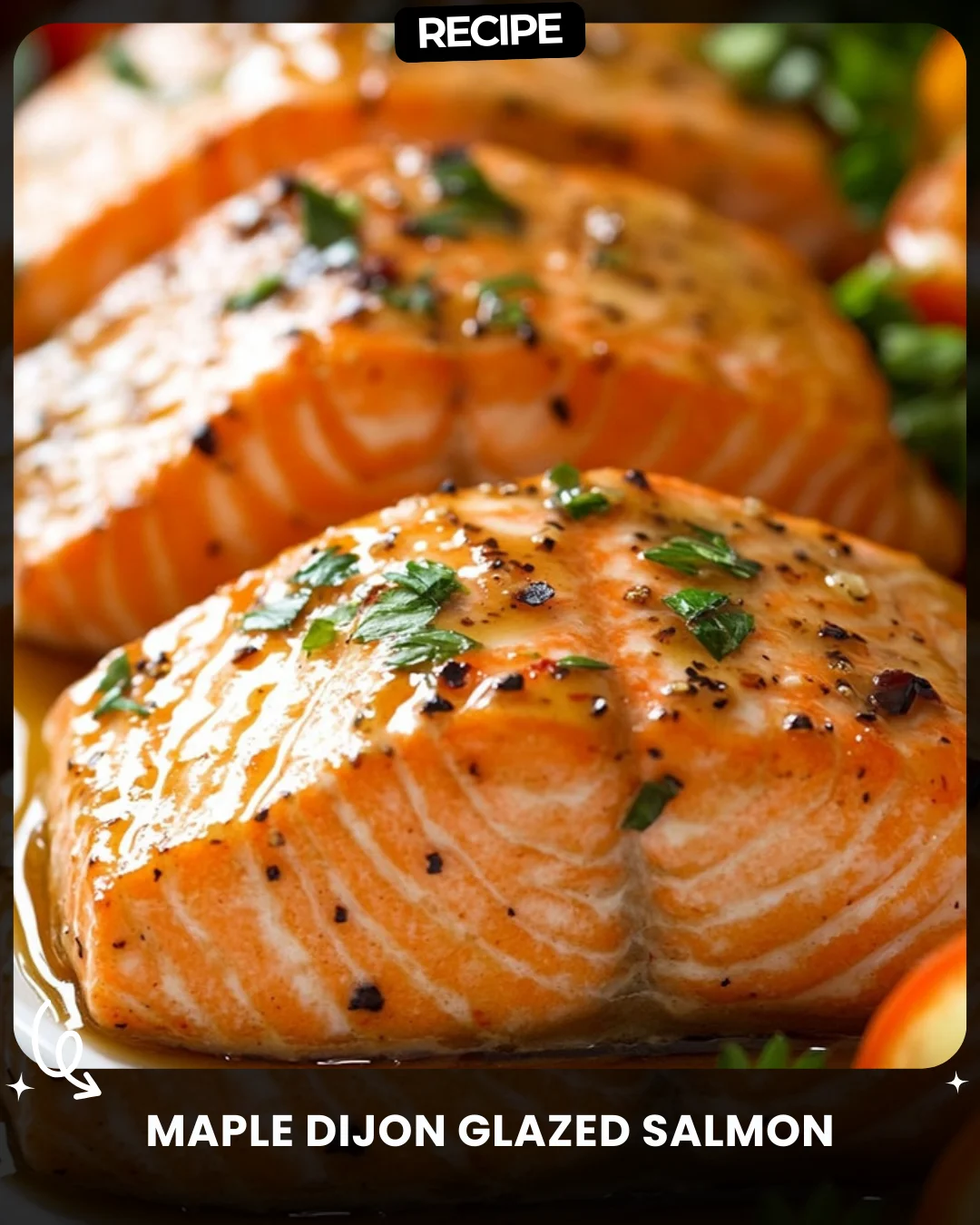 Maple Dijon Glazed Salmon