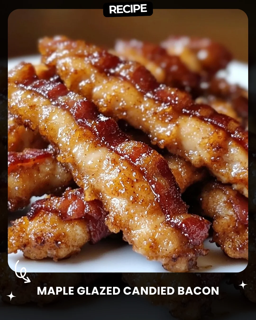 Maple Glazed Candied Bacon