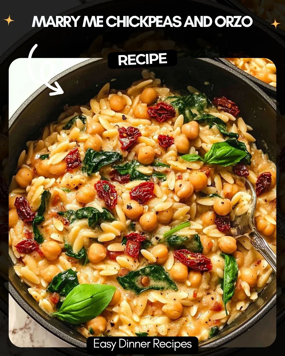 Marry Me Chickpeas and Orzo