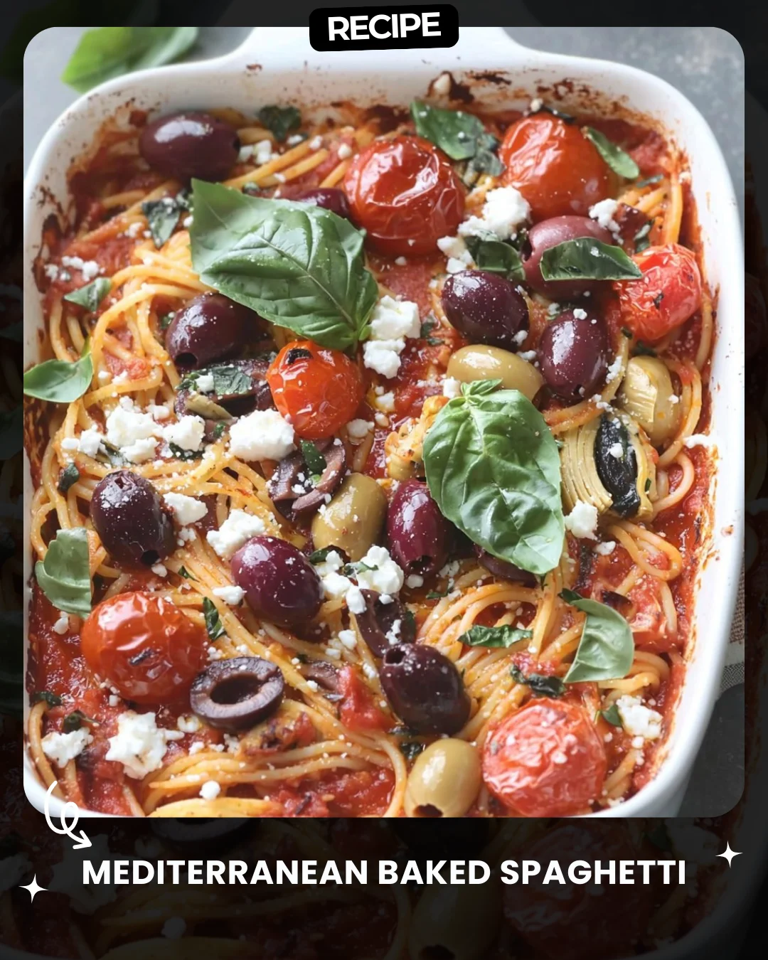 Mediterranean Baked Spaghetti