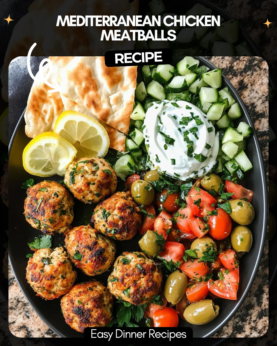 Mediterranean Chicken Meatballs