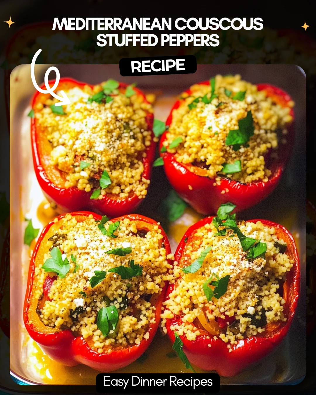 Mediterranean Couscous Stuffed Peppers