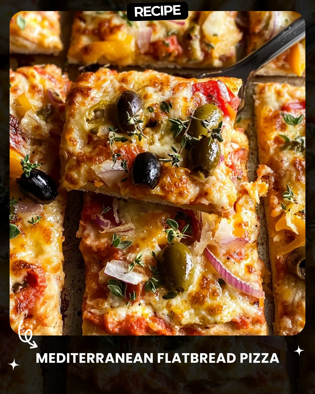 Mediterranean Flatbread Pizza