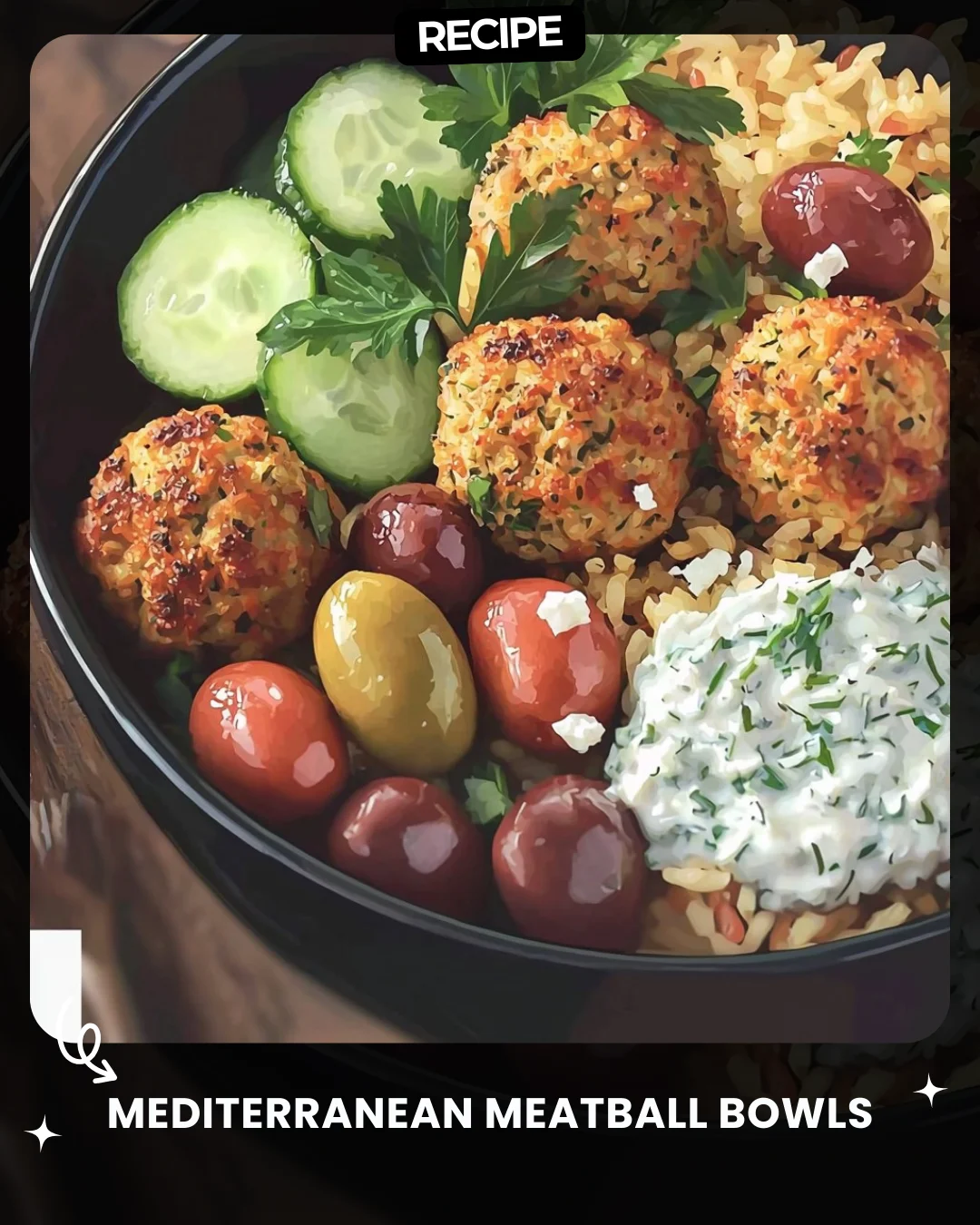 Mediterranean Meatball Bowls