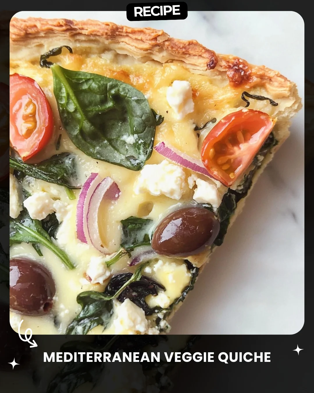 Mediterranean Veggie Quiche