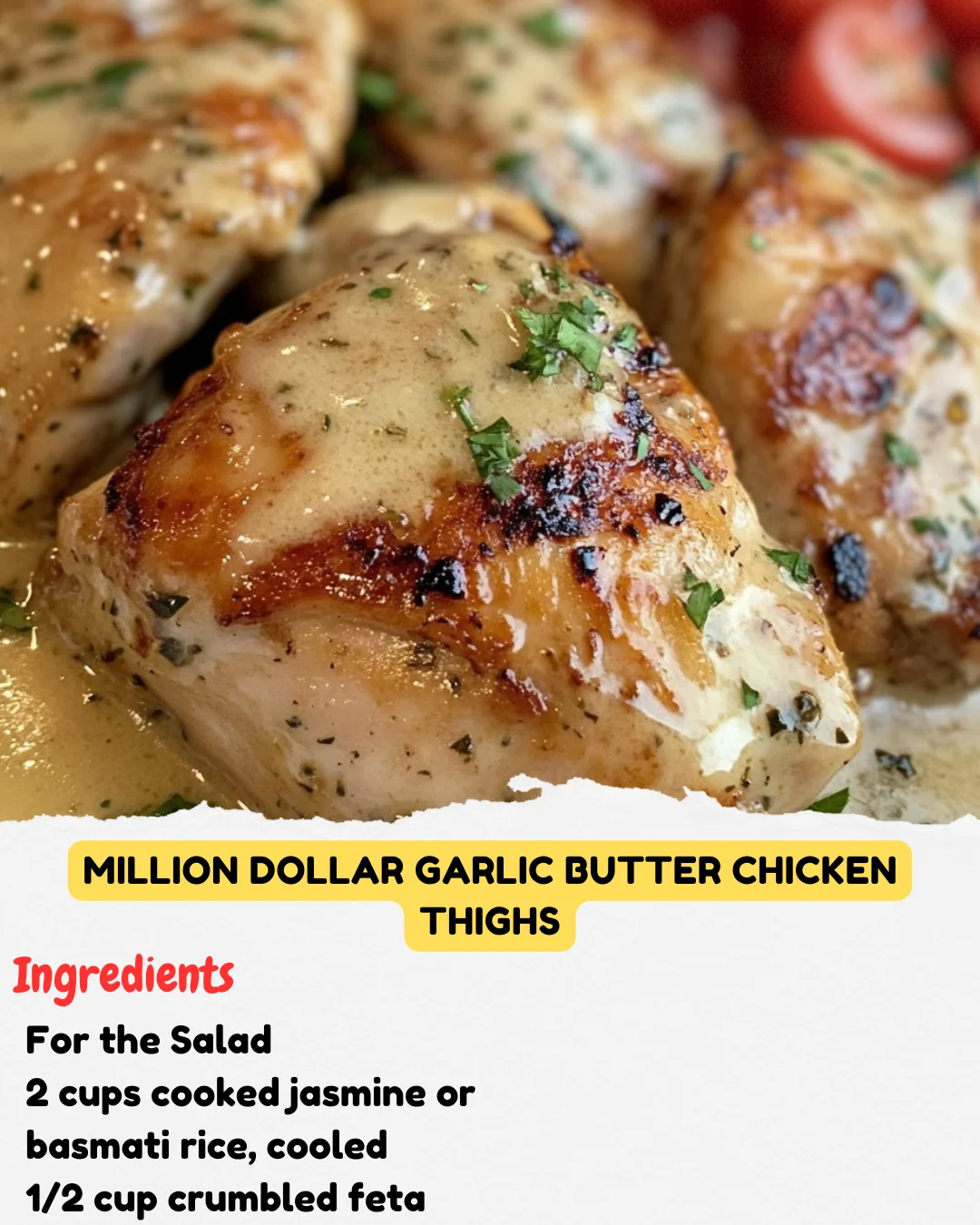 Million Dollar Garlic Butter Chicken Thighs